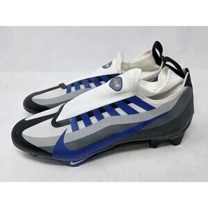 Nike Vapor Edge Pro 360 Men's Size 9.5 Royal Blue Blk Football Cleats DV0778-003